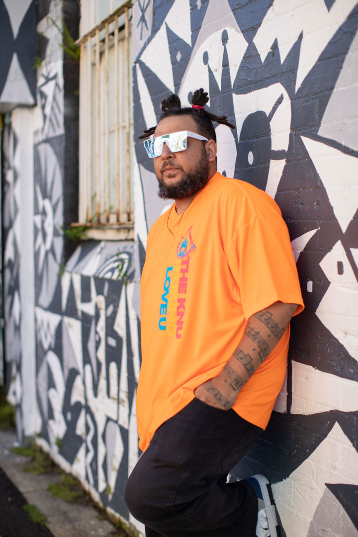THE KNU // MIXY TEE // ORANGE