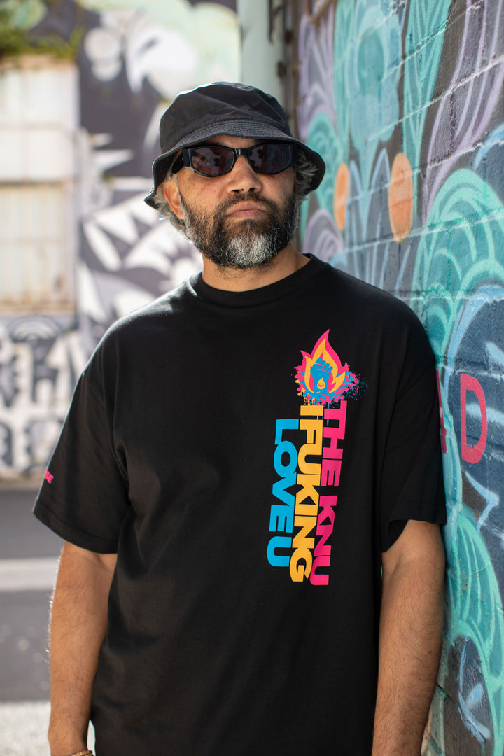 THE KNU // MIXY TEE // BLAK