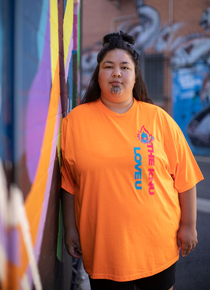 THE KNU // MIXY TEE // ORANGE